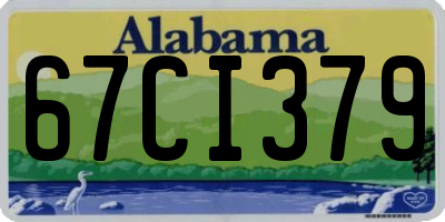 AL license plate 67CI379