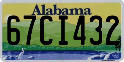 AL license plate 67CI432