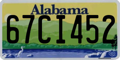 AL license plate 67CI452