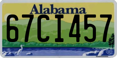AL license plate 67CI457