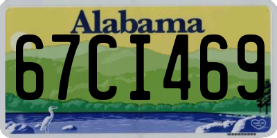 AL license plate 67CI469