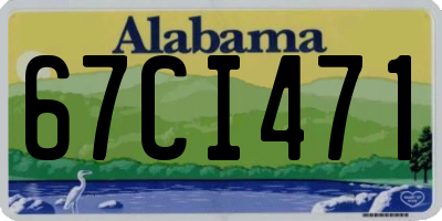 AL license plate 67CI471