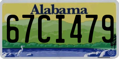 AL license plate 67CI479