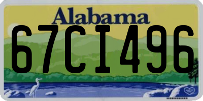 AL license plate 67CI496