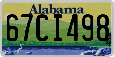 AL license plate 67CI498
