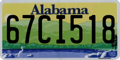 AL license plate 67CI518