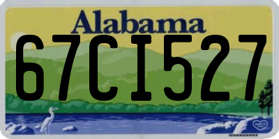 AL license plate 67CI527