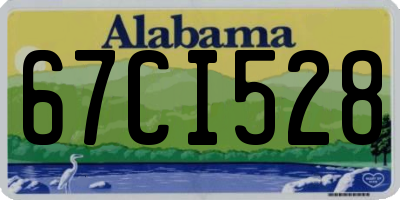 AL license plate 67CI528