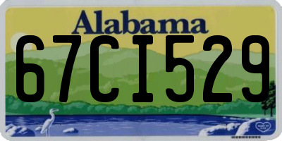 AL license plate 67CI529