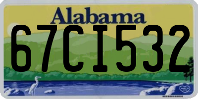 AL license plate 67CI532
