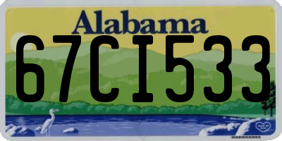 AL license plate 67CI533