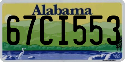 AL license plate 67CI553