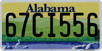 AL license plate 67CI556