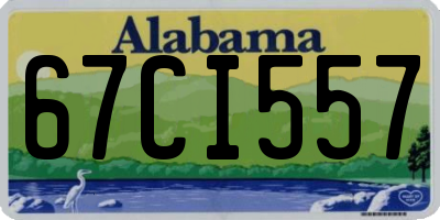 AL license plate 67CI557