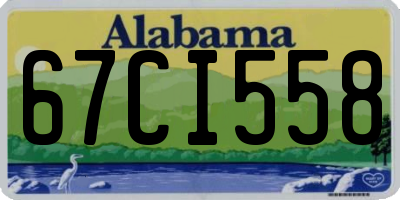 AL license plate 67CI558