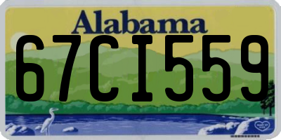 AL license plate 67CI559