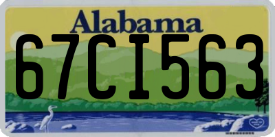 AL license plate 67CI563