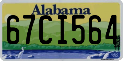 AL license plate 67CI564