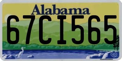 AL license plate 67CI565