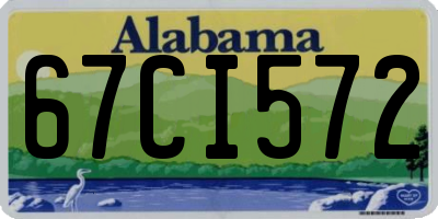 AL license plate 67CI572