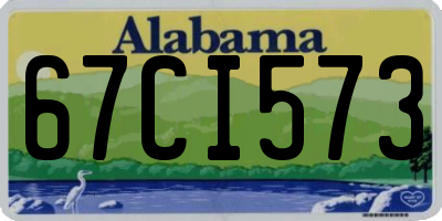 AL license plate 67CI573