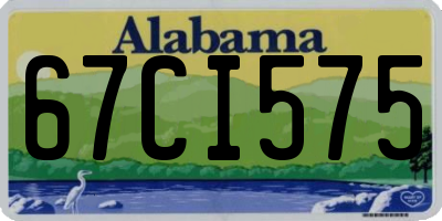 AL license plate 67CI575