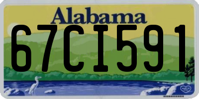 AL license plate 67CI591