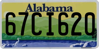 AL license plate 67CI620
