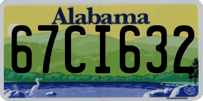 AL license plate 67CI632