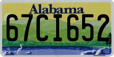 AL license plate 67CI652