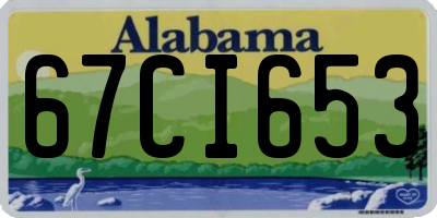 AL license plate 67CI653
