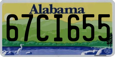 AL license plate 67CI655