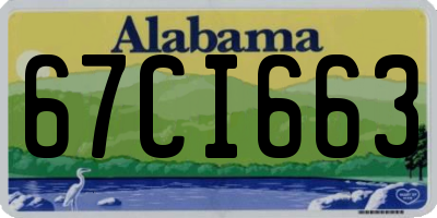 AL license plate 67CI663