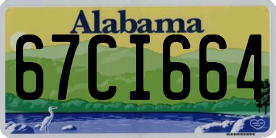 AL license plate 67CI664