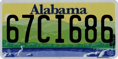 AL license plate 67CI686