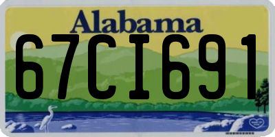 AL license plate 67CI691