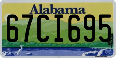 AL license plate 67CI695