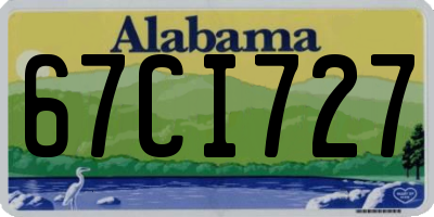 AL license plate 67CI727