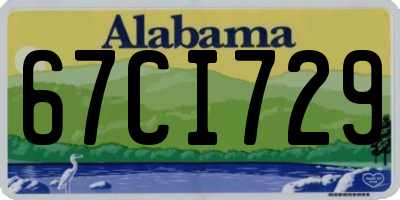 AL license plate 67CI729