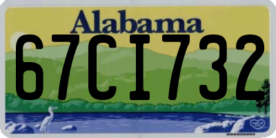 AL license plate 67CI732