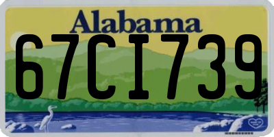 AL license plate 67CI739