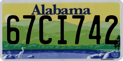 AL license plate 67CI742