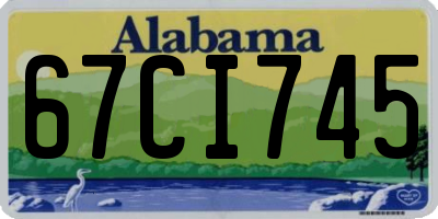 AL license plate 67CI745