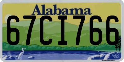 AL license plate 67CI766