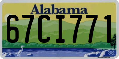AL license plate 67CI771