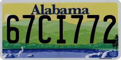 AL license plate 67CI772