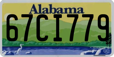 AL license plate 67CI779