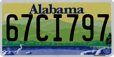 AL license plate 67CI797