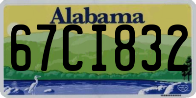 AL license plate 67CI832