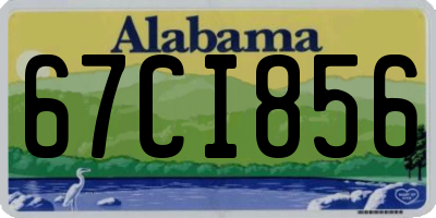 AL license plate 67CI856